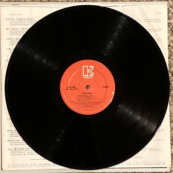 1978 The Cars Self Titled Debut Vinyl Record Album - Picture 5 of 7